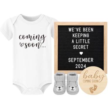 Imagem de Painel de Letras de Feltro Blinking Stars - Kit para Anúncio de Gravid