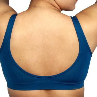 Imagem de Sutiã Top DelRio Sem Costura Leve Sustentação F4100 Marinho Tam P