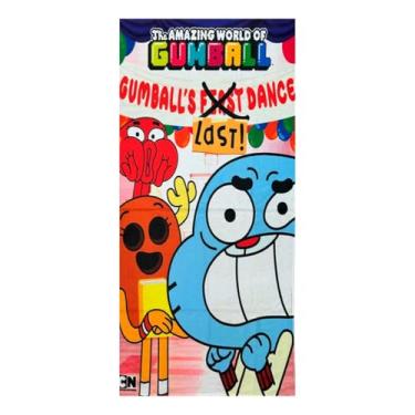 Imagem de Toalha de Praia Infantil Estampada Personagens 1,40x70 (O Incrível Mundo de Gumball)