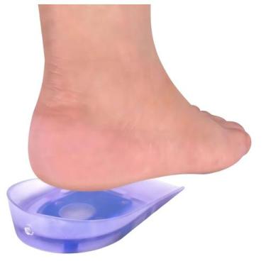 Imagem de Calcanheira Dogma Foot Comfort Em Gel Transparente 35 Ao 44, Azul