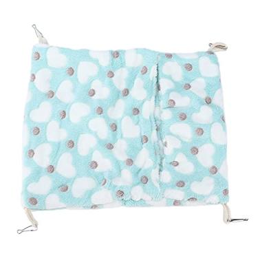 Imagem de GLOGLOW Rede de pendurar para animais de estimação, rede lavável na máquina para ratos, hamsters, porquinhos-da-índia e esquilos para correr, relaxar brincando (P, verde amor)