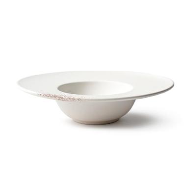 Imagem de Prato cer�mica branco fundo massa sopa org�nico chapeu Grande 32cm restaurante porcelana