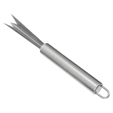 Imagem de Ferramenta removedora de olhos de abacaxi, clipe de olho de abacaxi multiuso em forma de V, removedor de descascador de olhos de abacaxi para cozinha doméstica, cortador de olhos, ferramentas de