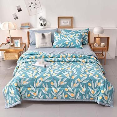 Imagem de Cobertor de verão único, lavável, cobertor de edredom, cobertor de verão, estampa de melancia, cobertor de verão, proteção de ar condicionado, macio (cor 13, 200 x 230 cm)