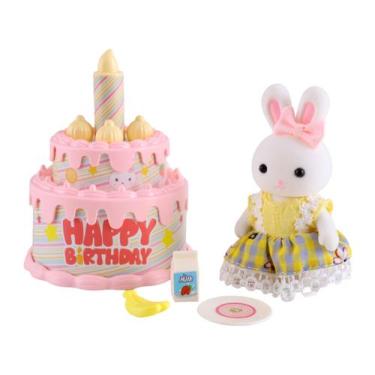 Imagem de Mini Figura Família Coelho Bolo de Aniversário  - Lulie Kids