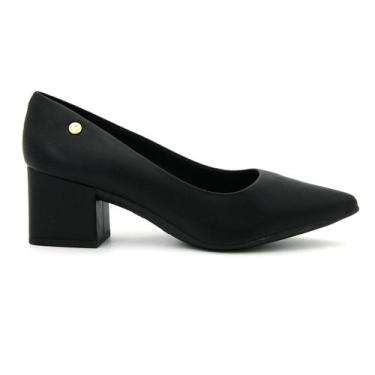 Imagem de Sapato Via Uno 318001 Scarpin Salto Grosso Alto Social Feminino, 35, P