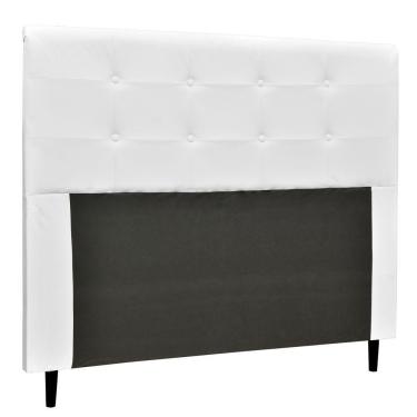 Imagem de Cabeceira Luna Para Cama Box Queen 160 Cm Corino Branco