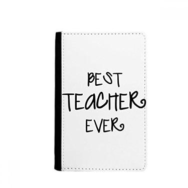 Imagem de Best Teacher Ever Words Citações Porta-passaporte Notecase Burse Carteira Porta-cartão