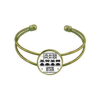 Imagem de Players Game Over Little Monster Pixel Bracelete retrô com punho aberto