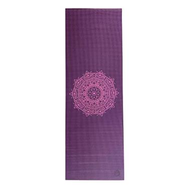 Imagem de YOGATERIA Bodhi Tapete Yoga Leela Mandala PVC ECO | 4,5 mm espessura | Treino Ginástica e Pilates | Macio e Aderente 183x60 cm (ameixa, mandala-roxo)