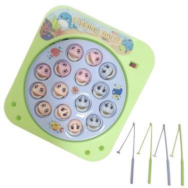 Imagem de Jogo Pega Peixe Infantil Brinquedo Interativo Pescaria 15 Peixinhos