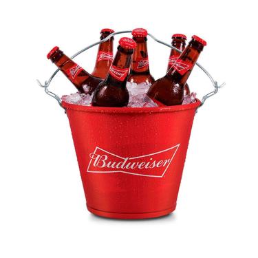 Imagem de Balde Para Cerveja Em Alumínio 5l Budweiser Alumiart Falcão