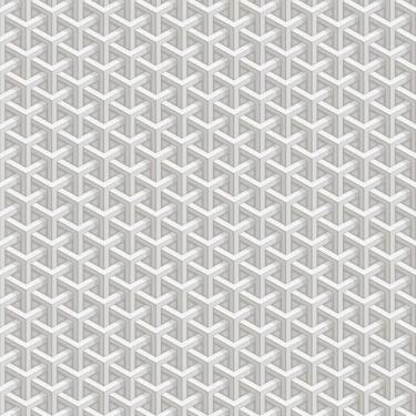 Imagem de Papel De Parede Fiesta Modern Triângulos 3d Prateado 543252 Fiesta Modern 543252