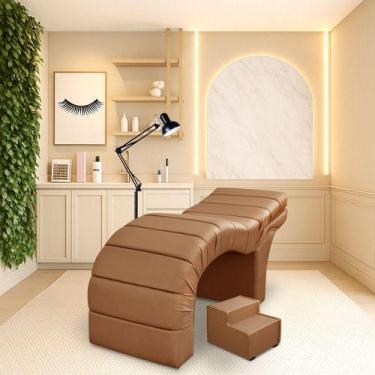Imagem de Maca Luxo Reclinável Para Estética Facial Extensão Cílios - Bz Home De