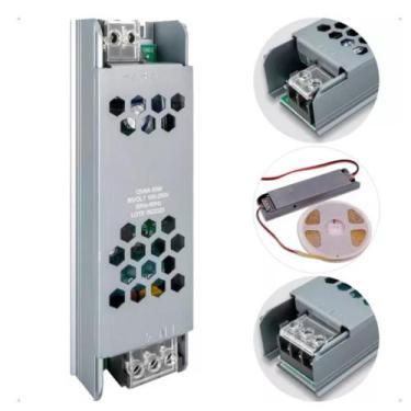 Imagem de Fonte Chaveada Slim 12V 5A 60W  Perfil Colmeia  Compacta, Estável e Ef