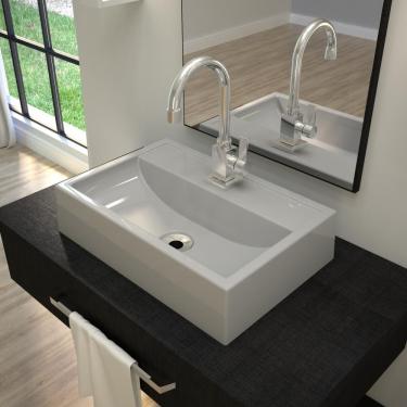 Imagem de Cuba Apoio Retangular Q450w Colorida Cinza