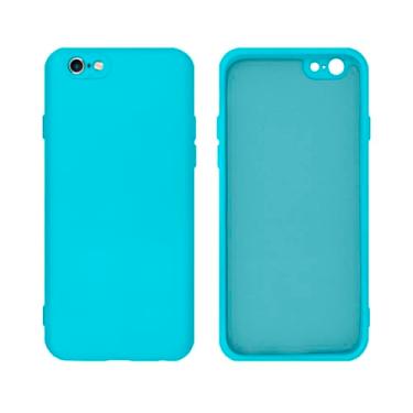 Imagem de Capinha Compativel com iPhone 6 / 6S Com Proteção de Câmera em Silicone com Interior Aveludado