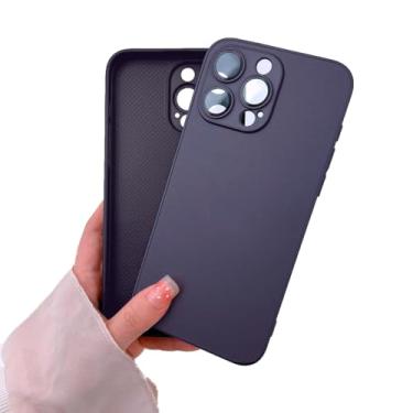 Imagem de Capinha Compativel com iPhone 12 Pro Verso Vidro Fosco Bordas de Silicone Luxuosa Premium Com Proteção de Camera