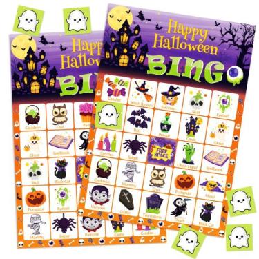 Imagem de Bingo de Halloween  OHOME  Jogos de Halloween para 24 jogadores e cria
