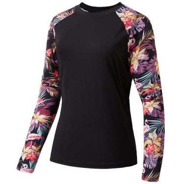 Imagem de Camiseta feminina Bassdash com proteção solar UV UPF 50+