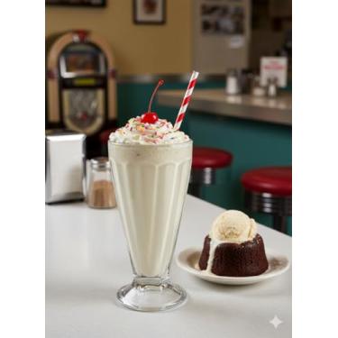 Imagem de Kit 6 Taças Milk-Shake Moderna 330ml - Copo de Vidro Versátil para Drinks, Sobremesas e Cerveja | Design Elegante e Robusto