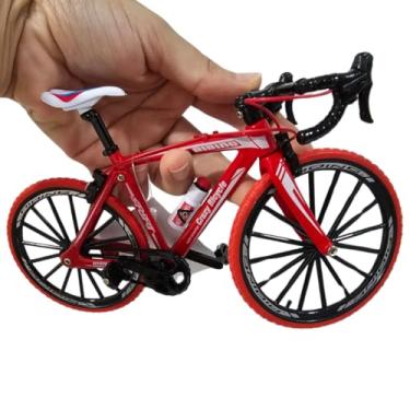 Imagem de Bicicleta Miniatura Metal Bike Colecionável Brinquedo Decorativo Coleção (Vermelho)
