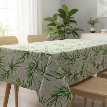 Imagem de Toalha de Mesa Teka Basic 6 Lugares Retangular Estampada 1,40m x 2,10m