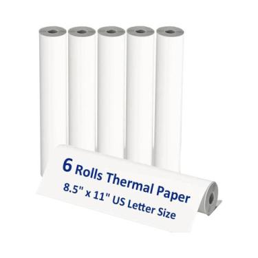 Imagem de Rolo De Papel Térmico A4 8.5 X 11 Polegadas Tamanho Carta Americana Pa