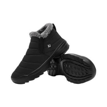 Imagem de Botas De Neve Femininas Impermeáveis Com Solado Grosso E Forro De Pelú