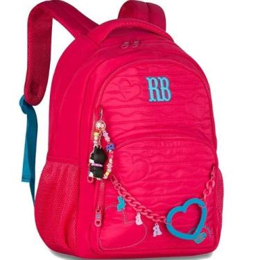 Imagem de Mochila Escolar de Costa Feminina Color RB Rebecca Bonbon Corrente Col