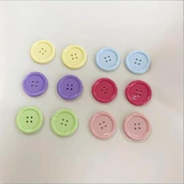 Imagem de Pequenos botões ímãs de geladeira adesivos de geladeira multicoloridos de plástico, acessórios de cozinha, casa, escritório, decoração