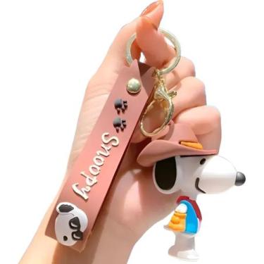 Imagem de Chaveiro 3d Snoopy Cowboy Personagem Coleção Acessório Chave Carro Bol