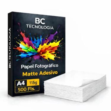 Imagem de Papel Fotográfico Adesivo 115g A4 Matte Fosco Sem Brilho Prova Dágua 5