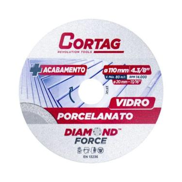 Imagem de Disco De Corte Diamantado Porcelanato / Vidro Cortag 110.mm