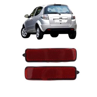 Imagem de Par Lanterna Refletor Parachoque Traseiro Ka 2011 2012 2013 - DSC