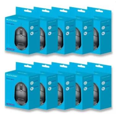 Imagem de Mouse Para Pc Óptico Usb 1200dpi Atacado/revenda Kit Com 10 - multilas