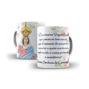 Imagem de Caneca Nossa Senhora De Caravaggio Em Cerâmica 325Ml