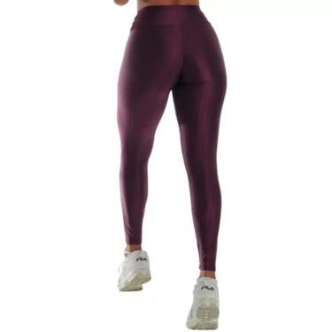 Imagem de Calça Legging  Fitness Em Poliamida 3D Cintura Alta Grossa Confortavél-Feminino