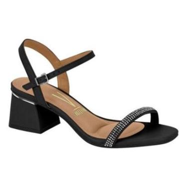 Imagem de Sandália Vizzano Com Strass Salto Bloco Baixo-Feminino