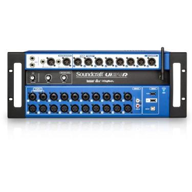 Imagem de Mesa digital soundcraft ui24r, Preto e Azul