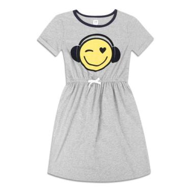 Imagem de Vestido Infantil GAP Smile, Cinza, 8-9A