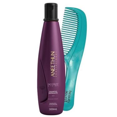 Imagem de Shampoo Aneethun No Frizz System 300ml e Pente Beauty Secret