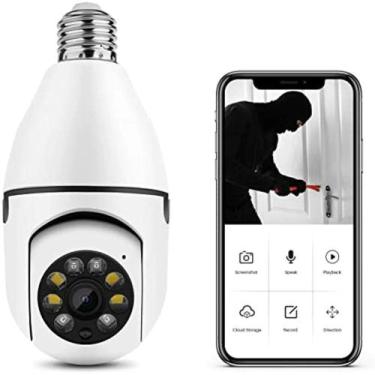 Imagem de Camera Ip Segurança Lampada Yoosee Panoramica Wifi 1080 Full hd Espia 