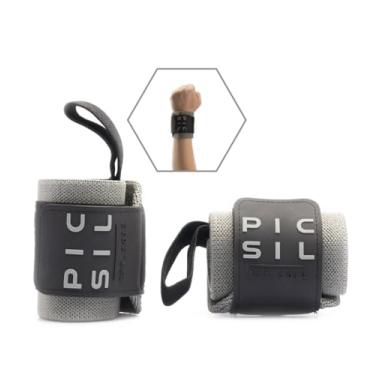 Imagem de PICSIL Munhequeira de treinamento cruzado de pulso, Suporte de pulso forte com laço para o polegar, Flexible Wrap Made of Stretch Cotton, Ideal para levantamento de peso, Boxe, Exercício, (Verde)