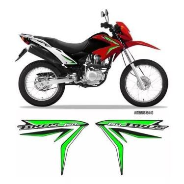 Imagem de Adesivos Faixas Laterais Honda Nxr Bros 150 2013/2014 Kit 03 - Resitan