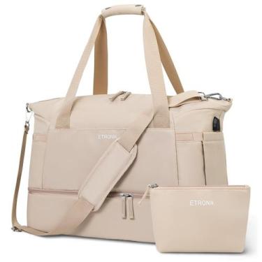 Imagem de Bolsa de Ginástica ETRONIK 55L - Duffel com Porta USB para Mulheres (C