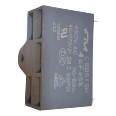 Imagem de Capacitor Coifa Ilha Vidro Reto Inox E BLACK 4uf X 450v Original