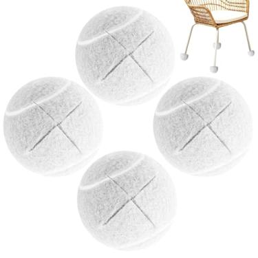 Imagem de Bolas de tênis precedentes para cadeiras, meias de bolas de tênis de cadeira,Proteção do piso Coberturas de deslizamento pesado - Anti Slip Rubber Glide Cobertings Capas de pé para sala de estar para