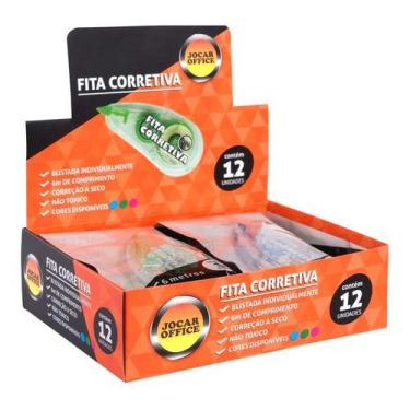 Imagem de 12 Fita Corretivas 6 Metros P/ Escritório Escola Branquinho - 91211 - 