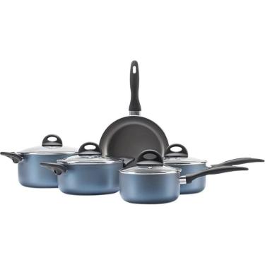 Imagem de Conjunto De Panelas Antiaderente 5 Peças Brinox Azul